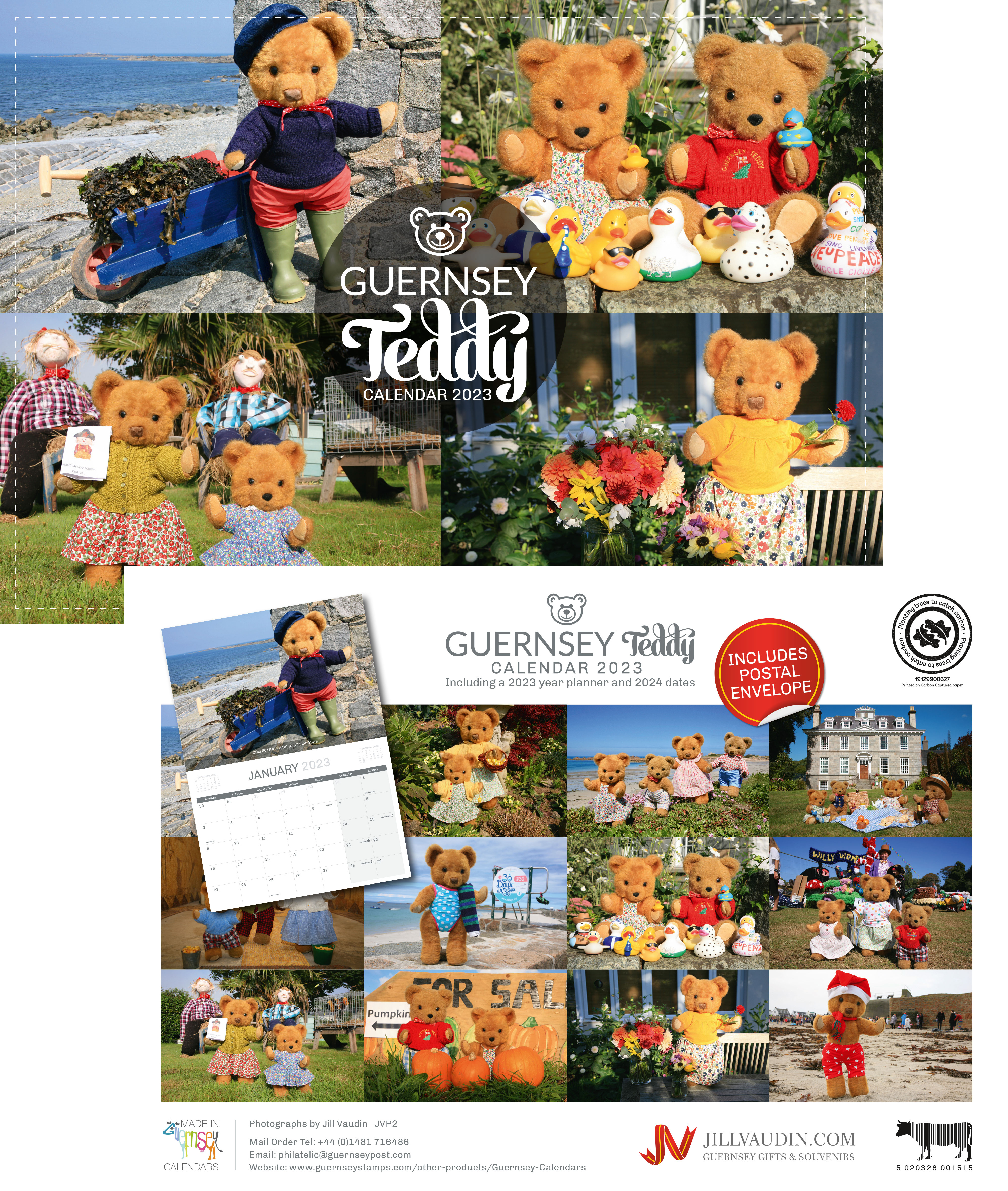 The Best of Guernsey Teddy Calendar  2023